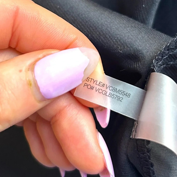 Vince Camuto Black VNeck Cutout Choker Collar chiffon cold shoulder dress Size 4 - Picture 14 of 14